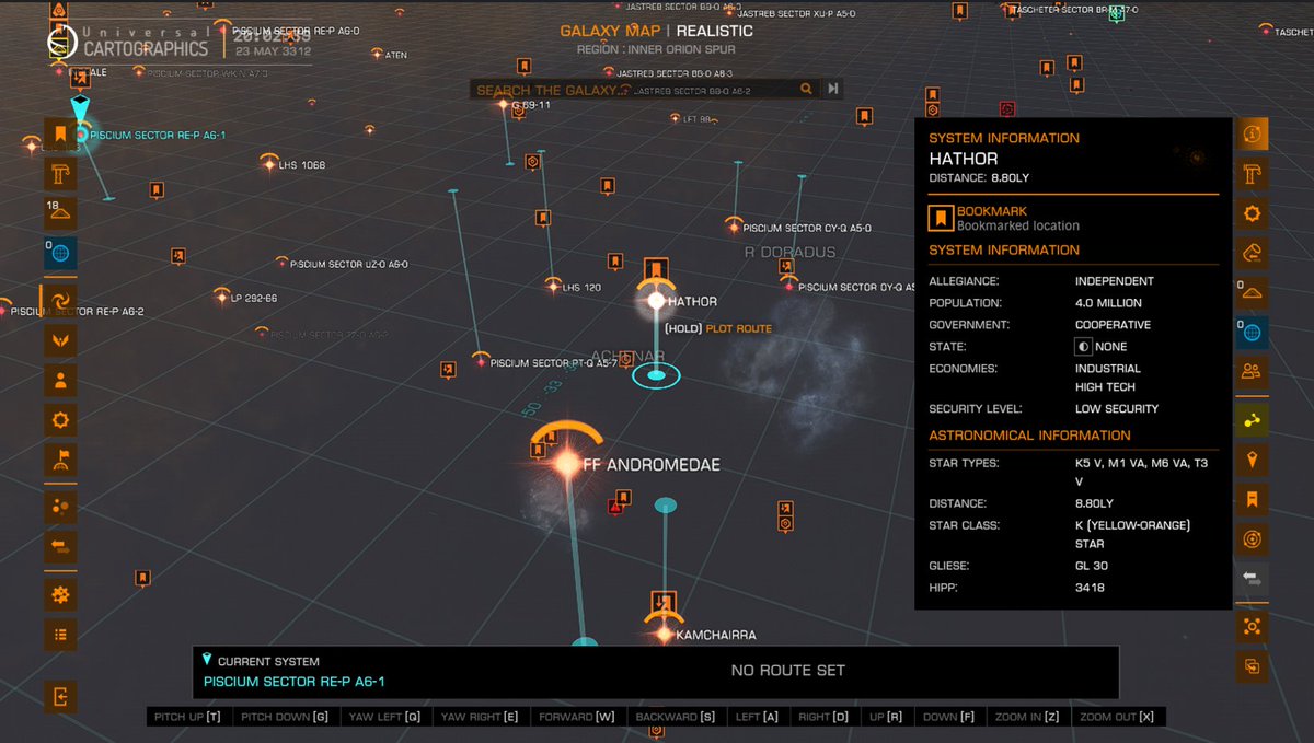 rdaborn's tweet photo. 1/2 In the game @EliteDangerous I was able to claim the Hathor system for colonisation.Hathor was one of the System Lords in #StargateSG1 I'm building a Stargate themed homage star system.I used Chatgtp to make a poster listing all the locations once the colonization is complete! https://t.co/u8RL4IQzWl