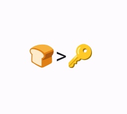 breadoverkeys's tweet photo. Why did the prisoner choose the bread over the key? The internet was searching an answer for this question not until a great philosopher with 18+ hrs screentime came with an answer.
"BECAUSE BREAD TASTE BETTER THAN KEY"
So here it is 
🍞>🔑 https://t.co/UEqBRo9wOu
