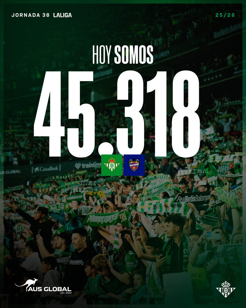 RealBetis's tweet photo. 💚💚💚💚💚

#DíaDeBetis #RealBetisLevanteUD https://t.co/zA7ScyarAS