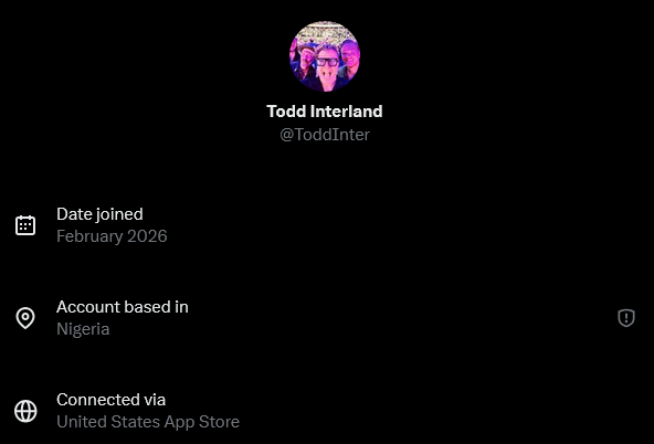 BluntCollector's tweet photo. @ToddInter fake account, dickhead. https://t.co/2UU87frW4d