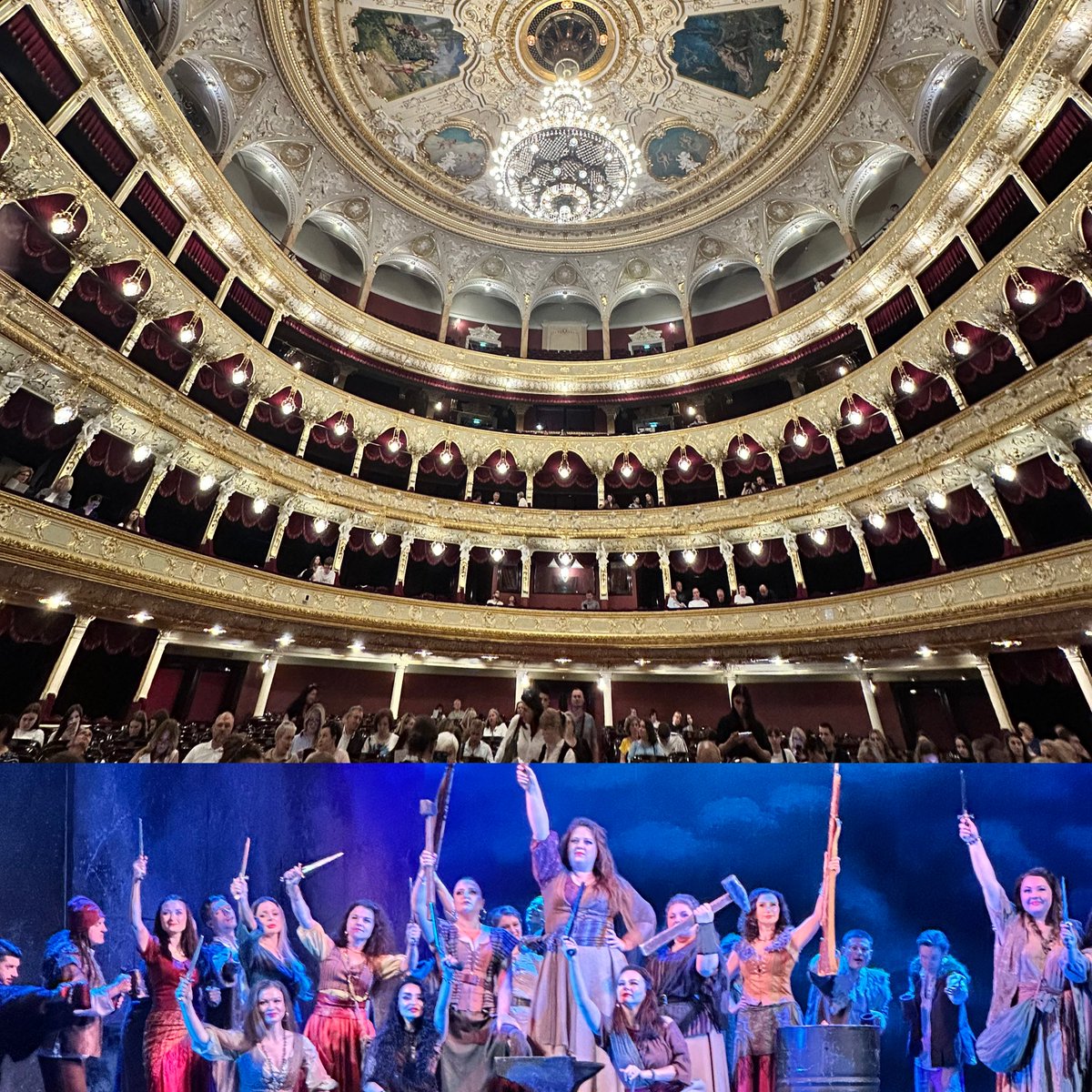 SabineFreizer's tweet photo. Odesa Opera House and performance is absolutely world class: such a shame that due to Russia’s large scale invasion more people cannot see it https://t.co/bWSxMPibSt