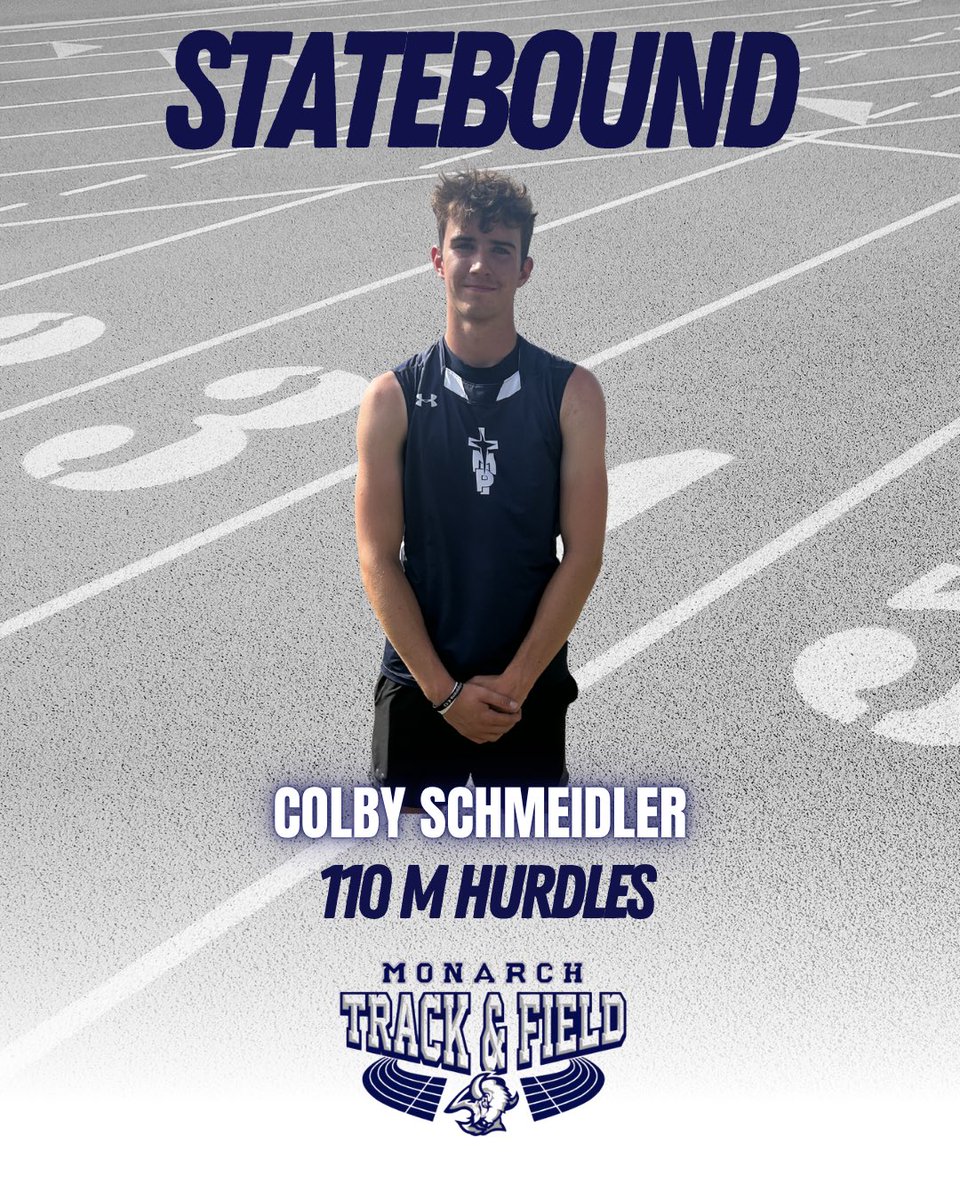 TMPTrackField's tweet photo. Colby Schmeidler PR’s in the 110 M Hurdles with a time of 15.96 and is Statebound! https://t.co/ZdUaTR7ZNU