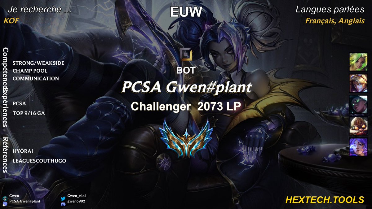 Gwen_nlol's tweet photo. 🇫🇷 LFT 

LFT de dernière minute pour participer à la KOF le 30/31 mai. 

Mes DM sont ouverts, et les VODS disponibles sur demandes.

RT &amp; Like appréciés ❤️ https://t.co/KY4rAkM7N0