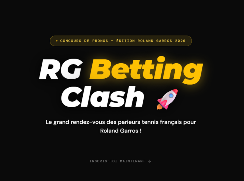 Tennis_Metrics's tweet photo. .
📢 A tous les plus gros ratoss de terre battue ! 

Dernière appel en partance pour #RolandGarros avec  notre concours de pronos sur le tableau principal masculin. 

Je sais qu'avec le forfait d'Arthur, vous êtes un peu tous en dep, mais faut pas s'laisser aller ! 

Viens te mesurer aux meilleurs tipsters français de X si tu en as le courage. 

👉 334 inscrits à l'heure où je te parle 
👉 Un clic ici : https://t.co/jv9F04nZKz
👉 Puis tu drag & drop le nom des vainqueurs des 127 matchs du tournoi

FIN DES PRONOS DEMAIN A 11H PETANTE AU DEBUT DES PREMIERS MATCHS !

Un classement est actualisé après chaque journée. 

Un point pour une bonne prédiciton du premier tour, deux points si deuxième tour, etc... 

Alors, Snoop doggy dog, qu'est-ce qu'on attend ? 

🔁 RT pour prévenir ta communauté !

#RGBettingclash

@Ere_Tennis @RSBetting_ @Marcos_Betting @munes___ @RomainTips @RemindMe_WTA
@anto_bet1 @JyrkiTheCat @Opening_bet
