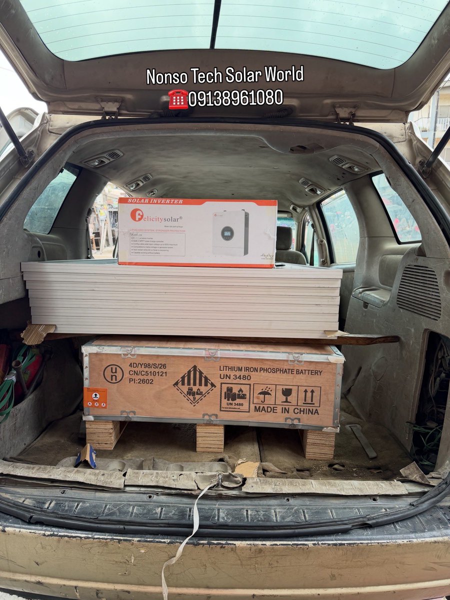 NonsoSolar's tweet photo. ✅ #4,200,000 For This Full Setup
With Delivery And Installation

✅Felicity 6kva hybrid inverter
✅Felicity 10kwh Lithium ion battery
✅650w Solar Panel 8 units
✅All Accessories Needed For The Installation 
✅Delivery And Installation https://t.co/aUaDFQ0d6w