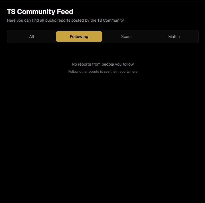 TargetScouting_'s tweet photo. TSC - New Updates!

Sign up with this link:
https://t.co/b19vTW0MKz

We have now added the following updates:
✅ Notifications: You will now get a notification on the website when someone has liked, commented or followed you.
✅ Follows: You can now follow other scouts on this app
✅ Likes: You can now like reports or comments from other scouts
✅ Search bar: You can now look up players or scouts in the search bar
