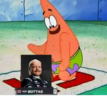 NeorantoTM's tweet photo. my fantasy bottas doing the bare minimum - me happy https://t.co/oRbW9yOrD3
