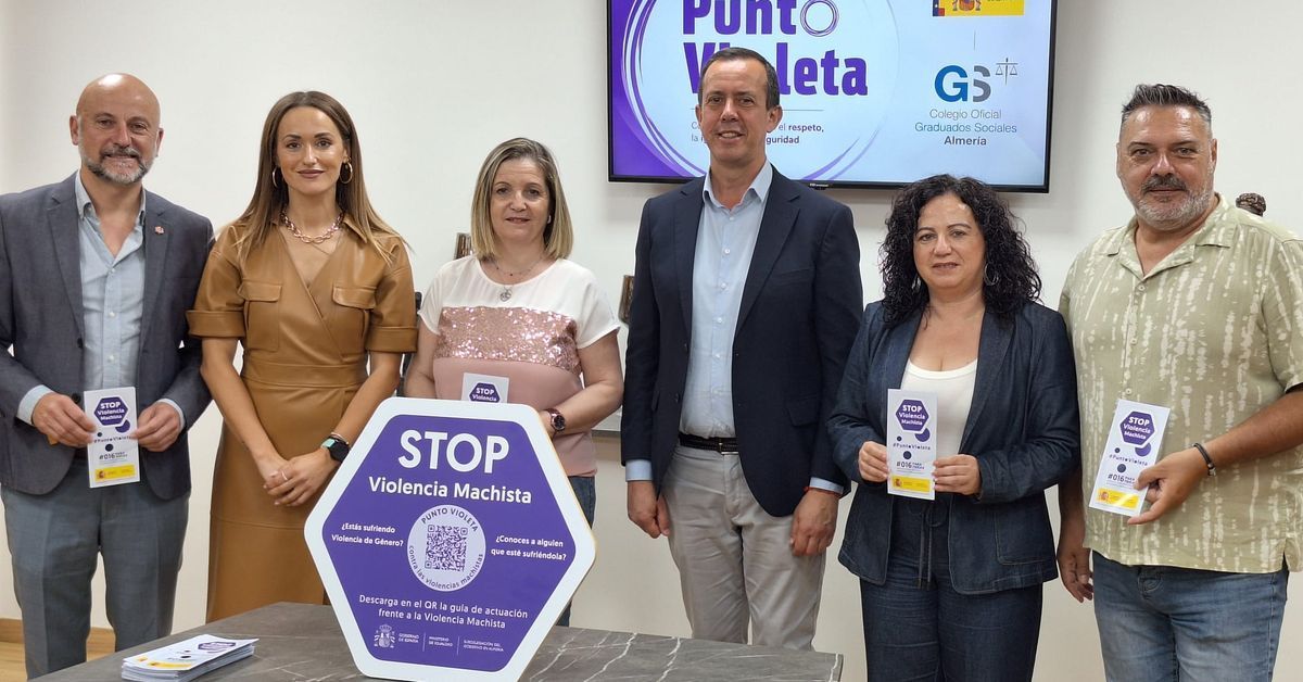 CACOGS's tweet photo. 🟣 El Colegio #GraduadosSociales de #Almería se suma a la red de Puntos Violeta, reforzando su compromiso con la prevención de la violencia de género👩‍⚖️💜
🔗 Diario de Almería https://t.co/hJfWu3URgC 
 #PuntoVioleta #PrevenciónViolenciaDeGénero #ConsejoAndaluz #JusticiaSocial https://t.co/skIyh7kXm1