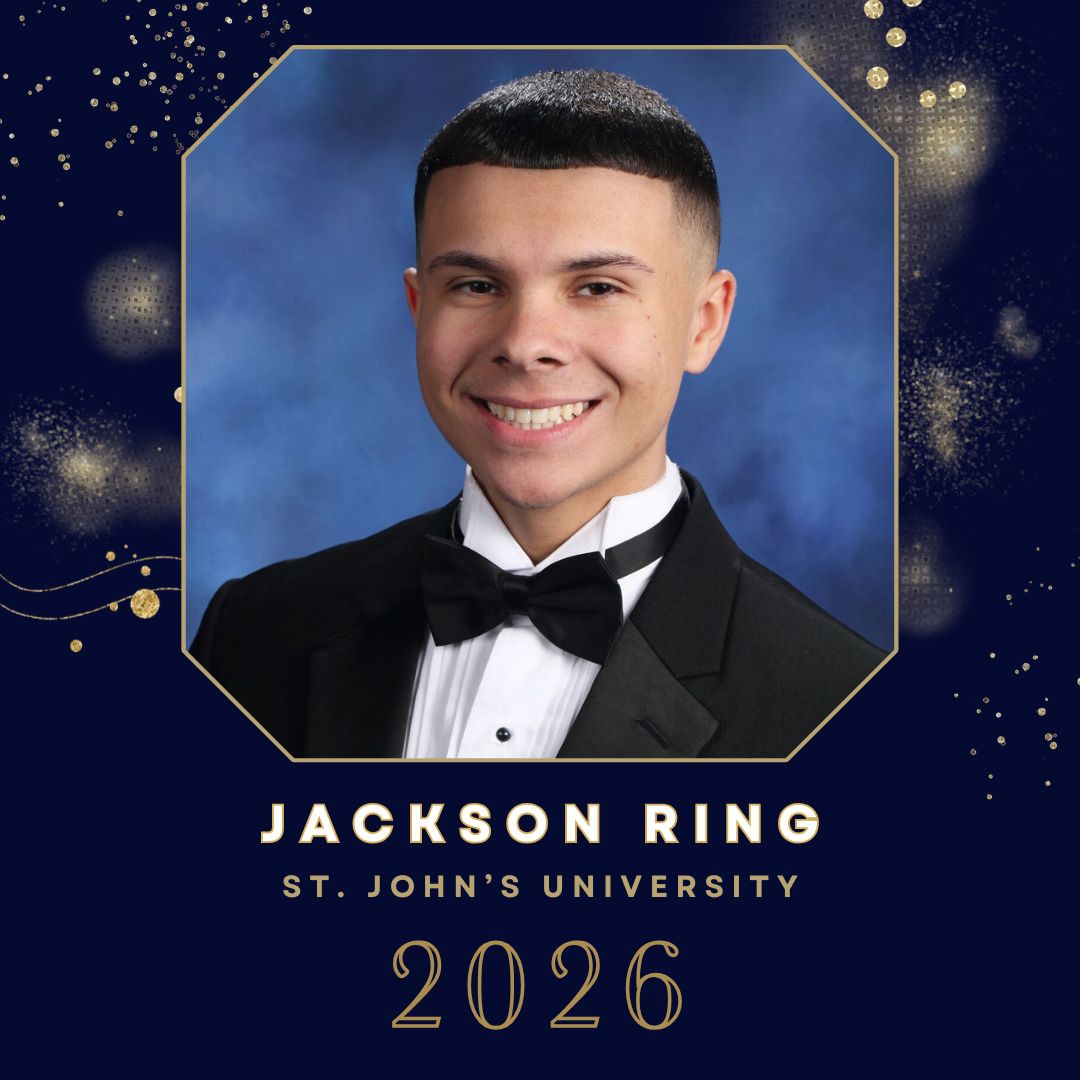 StDomsHS's tweet photo. Congratulations, Jackson! We are so proud of all your accomplishments! https://t.co/akFFMiZiZS