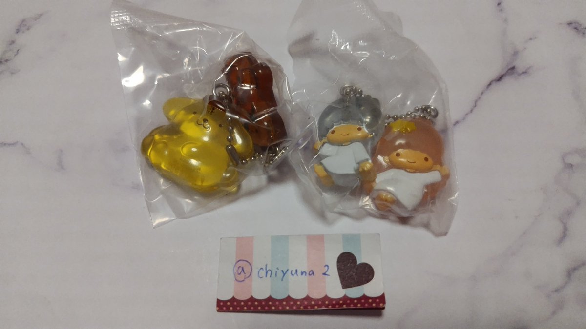 chiyuna2's tweet photo. @muffin_chipxoxo はじめまして。
なかよしドロップチャームのキキララ、プリンあります。
ちいかわ、ハチワレとの2：2交換は可能でしょうか？
ご検討よろしくお願いいたします。 https://t.co/01Ju3zSaOJ