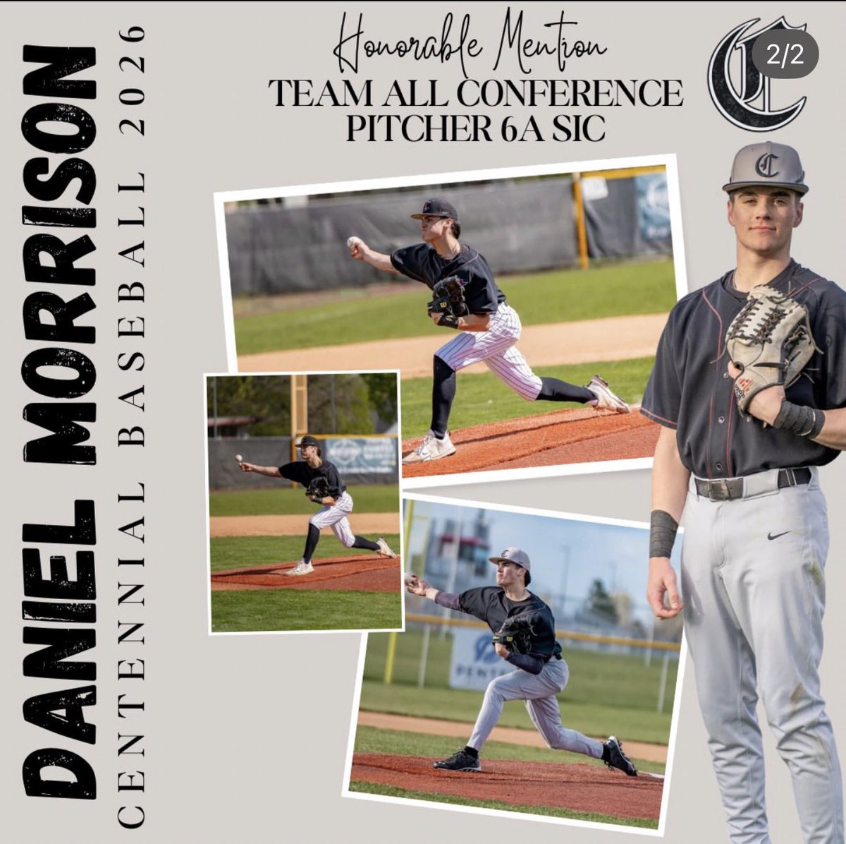 DanielM2026's tweet photo. Senior Season Final Stats:
.286 BA (.393 in conference) 24H, 2HR, 5SB, 11BB

3.44 ERA (3.29 in conference), 36.2 ip, 29K, 15BB, .240 OBA

2nd team All Conference OF
Honorable Mention All Conference Pitcher
@Rainel_CAA @ryankragh @BLCbaseball https://t.co/X3awxF0kM9