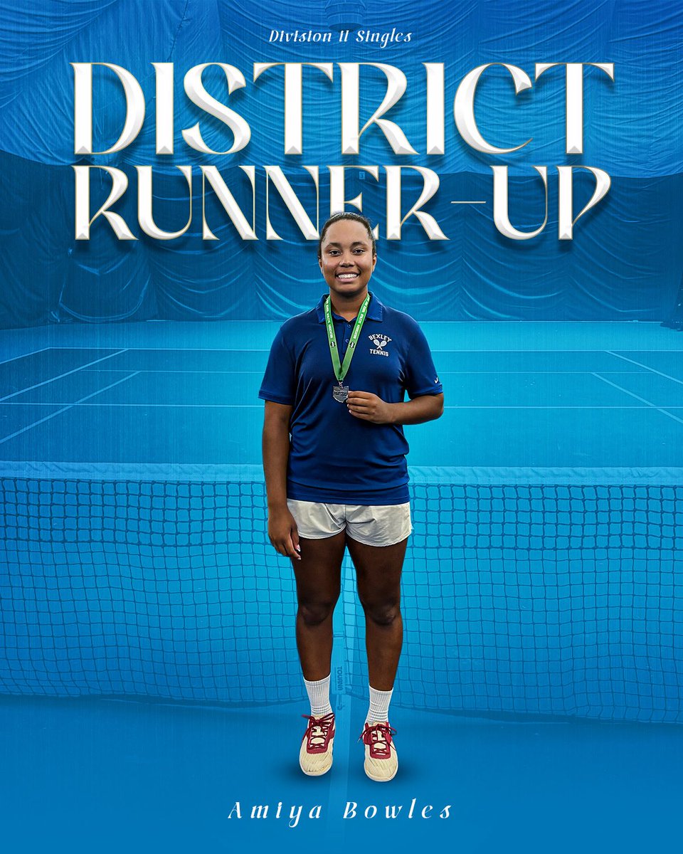 BexleyBoys10s's tweet photo. Congrats to our four state qualifiers!

Harrison Lessard- Singles District Champion 

Henry Lessard/Adrian Schiff- Doubles District Champions

Amiya Bowles- Singles District Runner-up

What a GREAT day it was to be a Lion! 🦁 

#GoLions #Bexley10s #OurYear #Family https://t.co/gQ2L9S6AGB