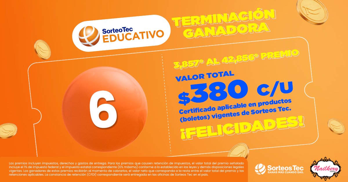 Sorteos Tec tweet media