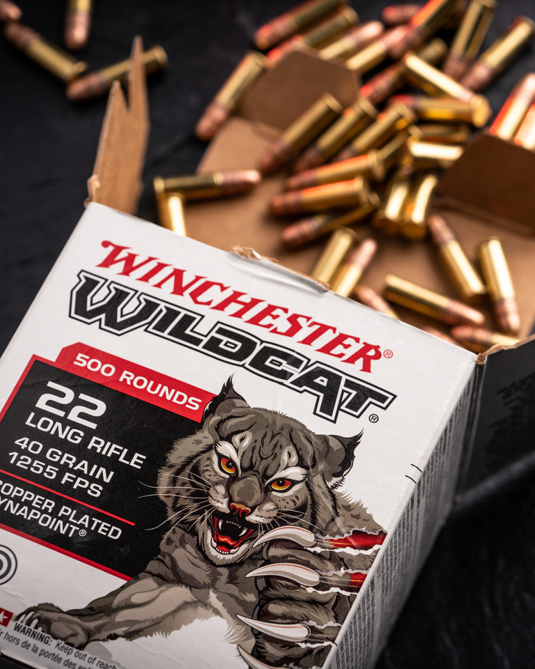 winchester's tweet photo. Fun that never quits. 

Whether you’re plinking tin cans or teaching the next generation, Wildcat .22 LR delivers the reliability and accuracy to keep the day going. 

And for even more time at the range, the new Wildcat Ammo Jug gives shooters 1,500 rounds in a durable, easy-pour, resealable container built for easy carry and storage.

#WinchesterAmmuntion #Rimfire #Plinking