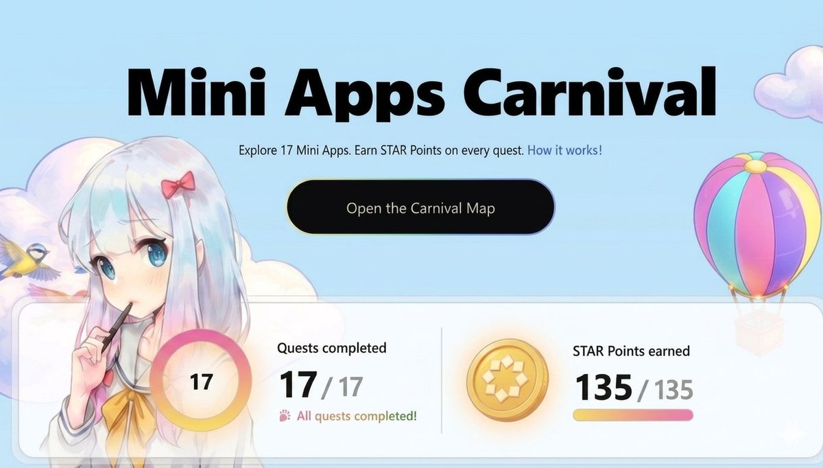 Ox_kavix's tweet photo. Startale mini apps carnival by @soneium  💿  | Awakening of guardians  

 step by step to complete quest 🔻

@StartaleGroup raised : $70m
cost on this : 0
difficulty : easy

sign up here : https://t.co/yxGnBDEWeE

- battle 3 times
- craft wepon 2 times 

#CryptoGame https://t.co/gaegahBViU