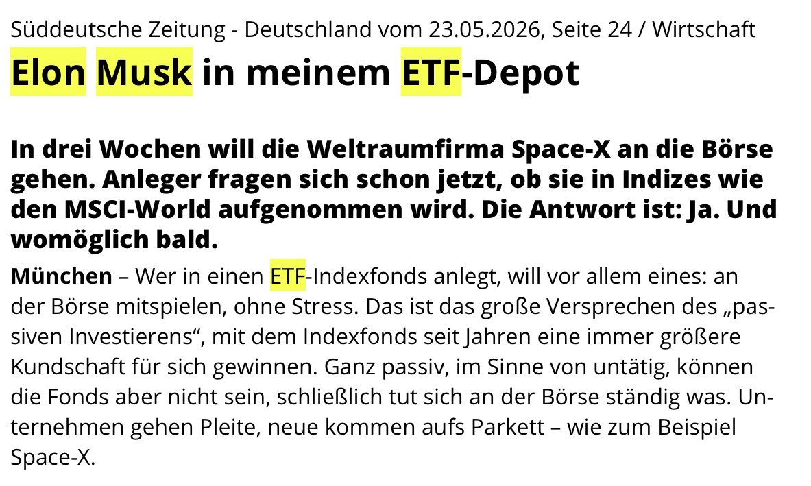 kein Spekulant blauer Haken tweet media