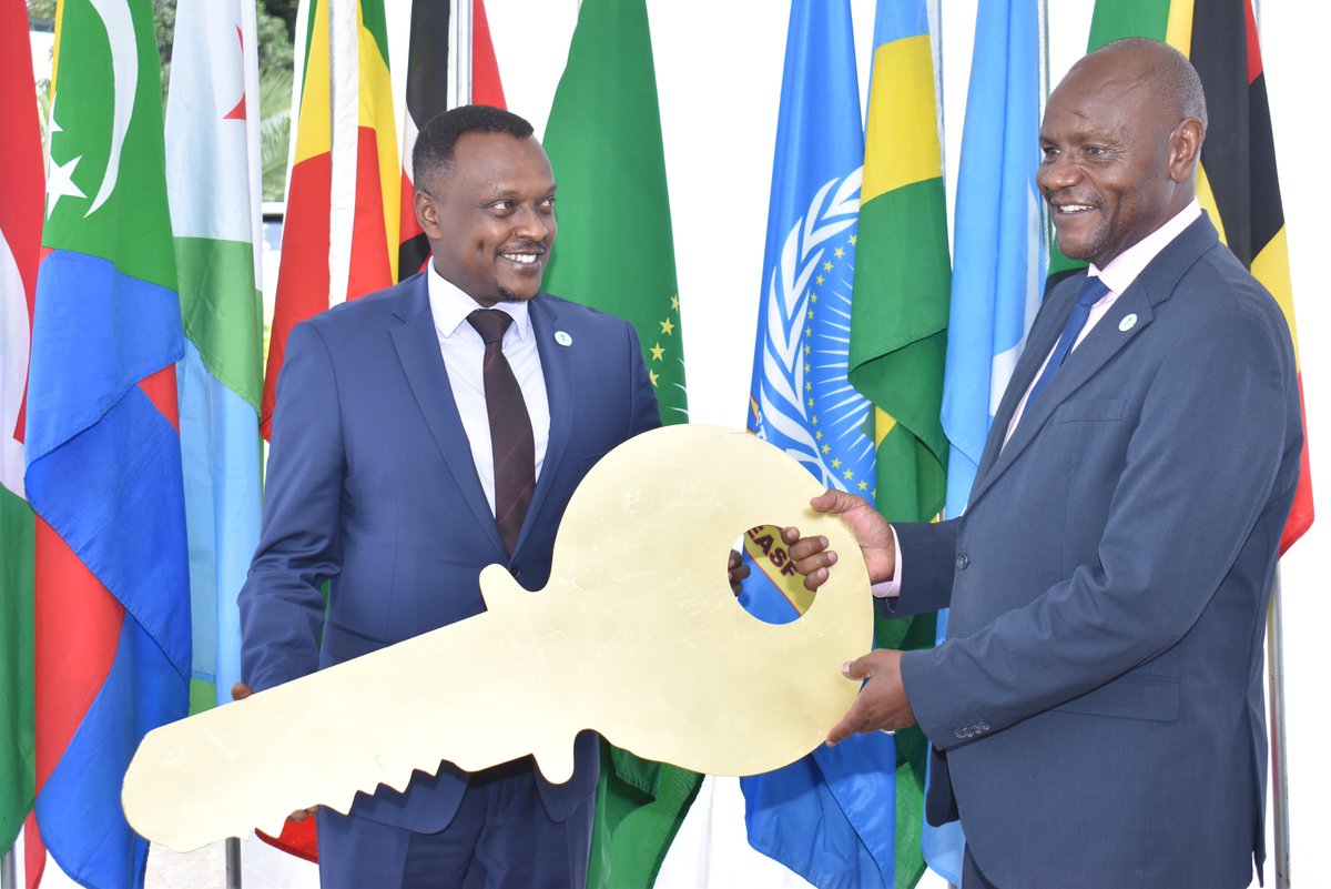 EASF4Peace's tweet photo. EASF officially welcomed Brigadier General Ronald Rwivanga as the new Director, succeeding Brigadier (Rtd) Paul Kahuria Njema. The handover ceremony was held at the EASF Secretariat in Karen, Nairobi. We thank the outgoing Director for his dedicated service and wish the incoming Director success in his new role.
 #EASF #LeadershipTransition #RegionalPeace