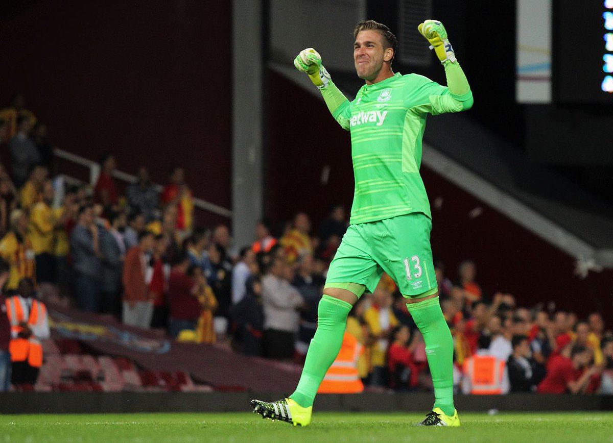 WestHamViews_'s tweet photo. Former West Ham goalkeeper Adrian San Miguel has announced his retirement from professional football at the age of 39.

The Spaniard spent six years in East London, making 150 appearances at both the Boleyn Ground and the London Stadium.

❤️⚒️ #WHUFC #COYI https://t.co/8dUYKZJWI1 https://t.co/Ch5VEo98Ye