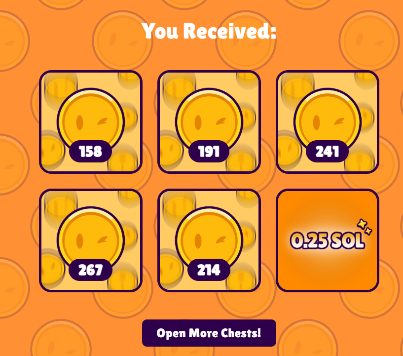 FamousFrenchFox's tweet photo. Every @FamousFoxFed chest day a fantastic day!  
My foxes came back with 24 chests this week
Hit  0.25 SOL + Foxy + Mission items https://t.co/FVZ19L815y