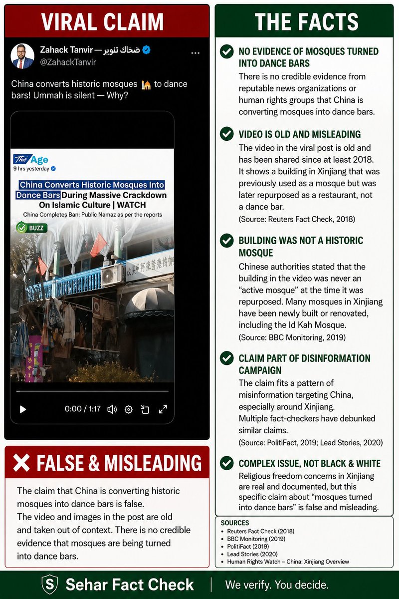 Seher Fact check tweet media