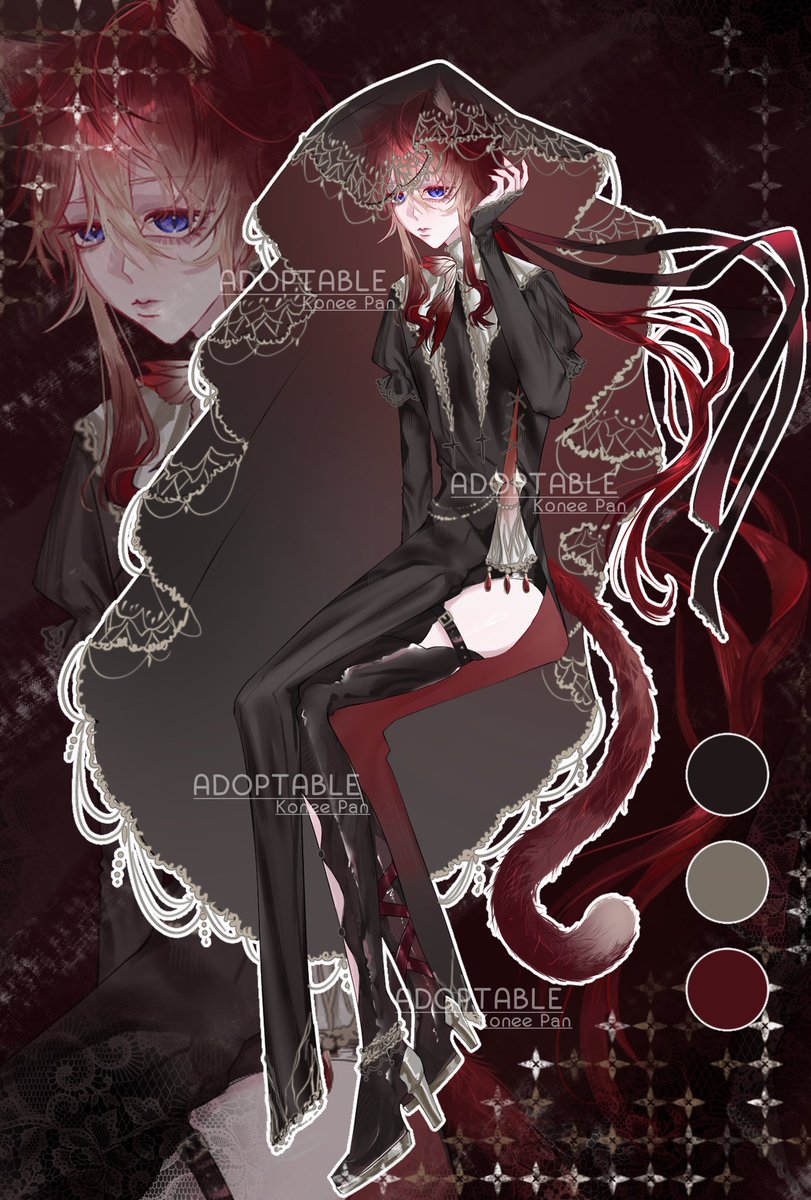 k0neePan's tweet photo. My Adoptable🖤❤️ https://t.co/ttSEd9ou9d