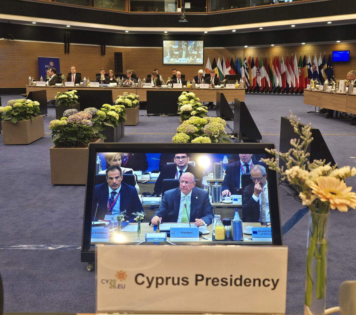 PolyPapavas's tweet photo. Honoured to have participated in today's informal #ECOFIN in #lefkosia. Interesting discussions led by Minister Makis Keravnos,  on ways to meet growing spending and investment needs while safeguarding the EU’s long-term fiscal sustainability . 
@CY2026EU
@MoF_Cyprus 
@dggrowth https://t.co/xtuuZNbCxL