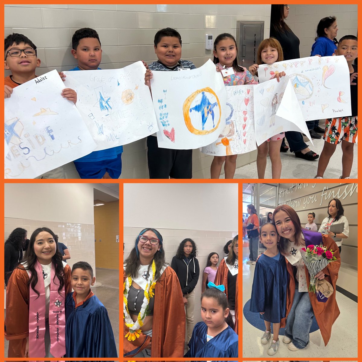 RiversideEleme2's tweet photo. From Cowboys to Rangers🧡💙 Thank you for coming back to share this special 💕 moment with your former teachers. Watching your journey ✨ and seeing all you’ve become 🎓 fills us with pride. Keep chasing 🌟 your dreams! @YsletaISD @Riverside_4ever @Ranger_StuCo 
#RiversideCowboys https://t.co/S6rMuTYWFJ