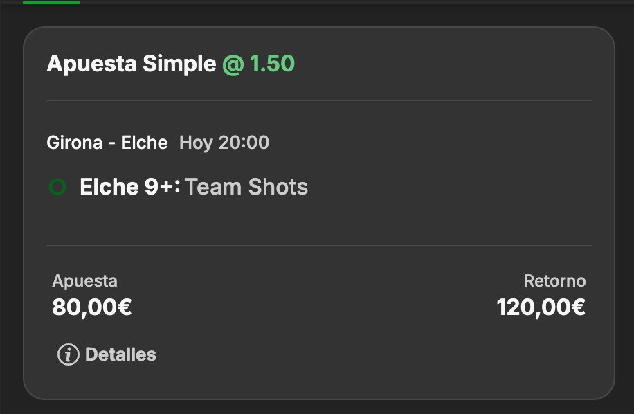AlemanBets's tweet photo. 🔥LA PELEA POR NO DESCENDER 🔥

🎯 +8.5 tiros Elche

Se juega la permanencia y visita a un Girona favorito en casa. Si encaja primero, tendrá que volcarse arriba

📊 Cumple esta línea en 14/20 (70%) y promedia 10.5 tiros por partido.

@StatsHubCom ✅

Gl🍀 https://t.co/2OIFLxD5eY