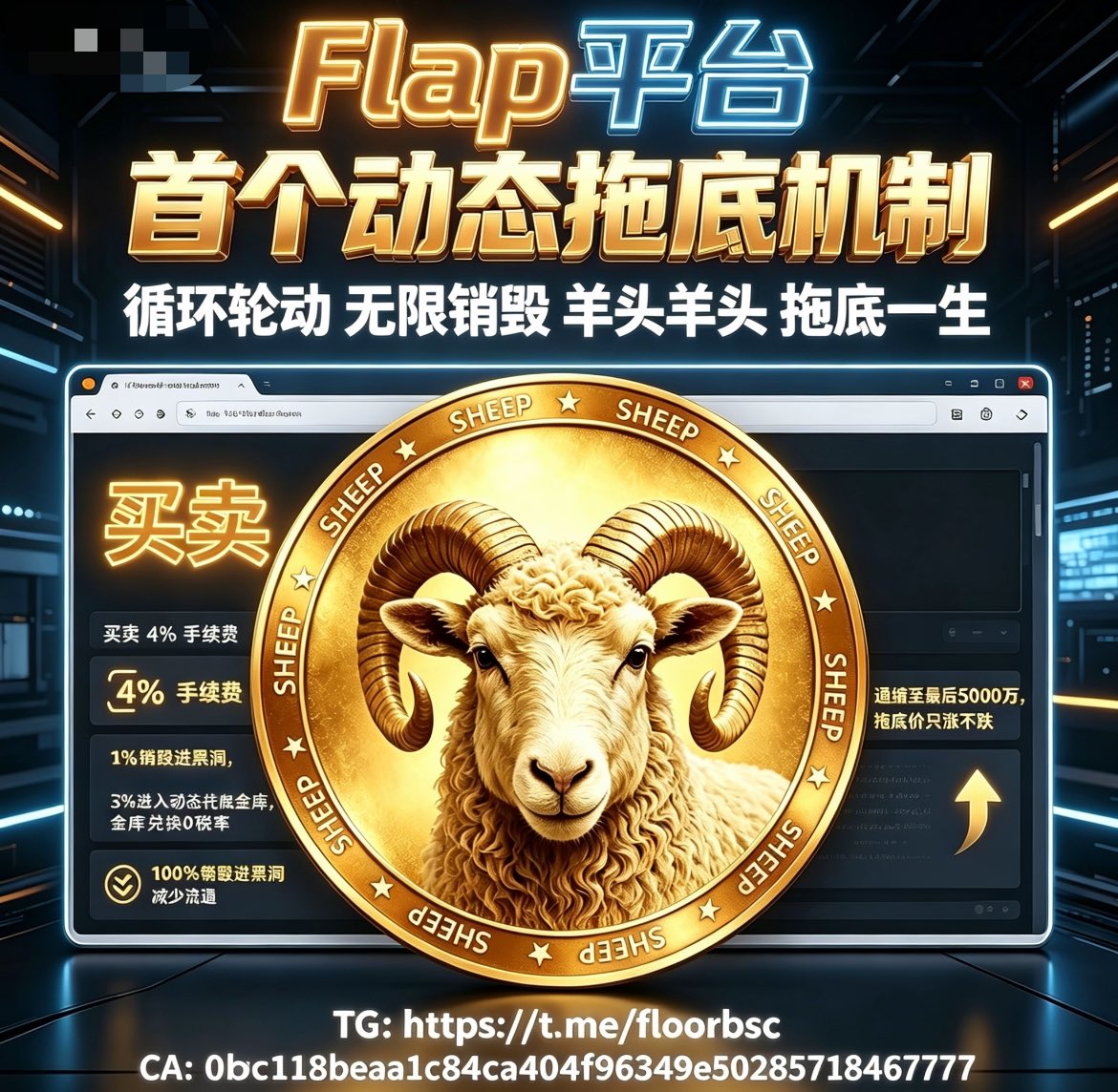 memexA8's tweet photo. #羊头

【深度解析】为什么我说羊头是机制币的终极形态？
1️⃣ 数据实证，拒绝画饼 第8个动态拖底池，10天沉淀41 BNB。 当前拖底价：0.00053u（市价0.00085u）。 这不是预测，这是正在发生的数学事实。按此速度，很快拖底价破0.0015u毫无悬念。
2️⃣ 通缩至死，全盘托底 目前的5000万额度只是前菜。随着“买卖销毁”的持续，当流通量＜5000万的那一刻，全盘托底正式触发。 届时，每一笔交易都在为价格注入燃料。交易量越大，拖底池积累越猛，价格形成单边上涨的死循环。
3️⃣ 解决行业最大痛点 所有土狗项目的死穴都是“后期抛压崩盘”。 羊头用动态拖底机制完美闭环： 下跌有铁底（只涨不跌的拖底价） 上涨无上限（通缩带来的稀缺性）

🌏结论： 这是一个让所有持仓者拥有100%安全感的机制。 在这个社区，唯一的亏损方式只有一种——拿不住，自己割肉下车。 羊头，正在成为那只市面上没有的“神币”。

羊头终极愿景：打造拖底池的bnb成为bsc链持币第一名。
#羊头
