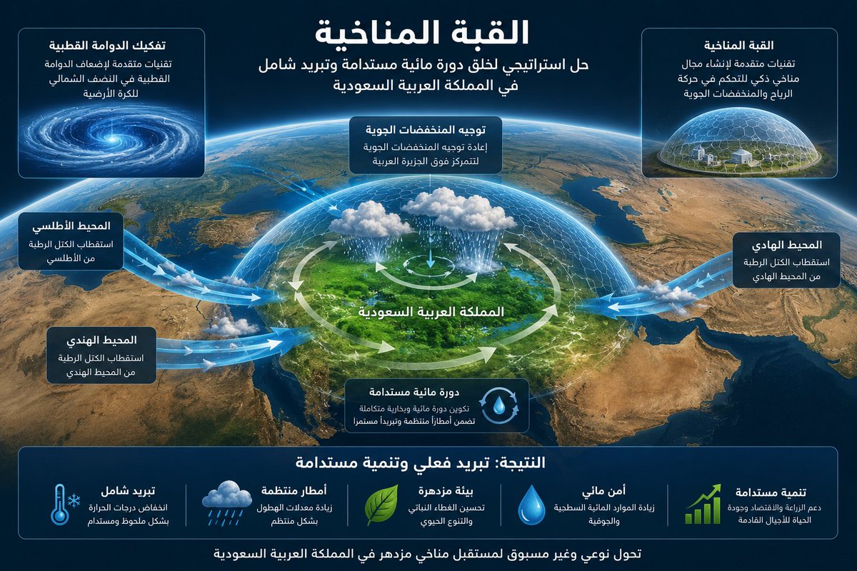 qmpz71's tweet photo. قامت السعوديه مؤخرا بإنشاء قبه مناخية لسرقة الأمطار من أجواء اليمن وإيران وعمان والعراق https://t.co/k79Ik2Fsuf