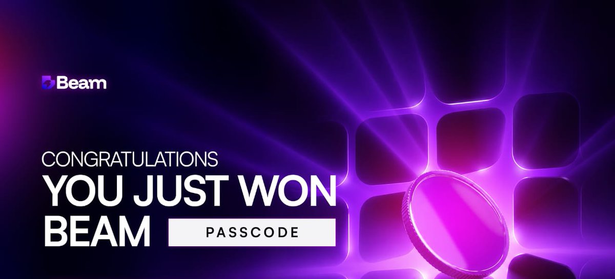 BeamLfg's tweet photo. @onchainretardio Congratulations! You have been selected for Beam Passcode.

The passcode and instructions will be sent to your DM. https://t.co/PmgZrtlUg0