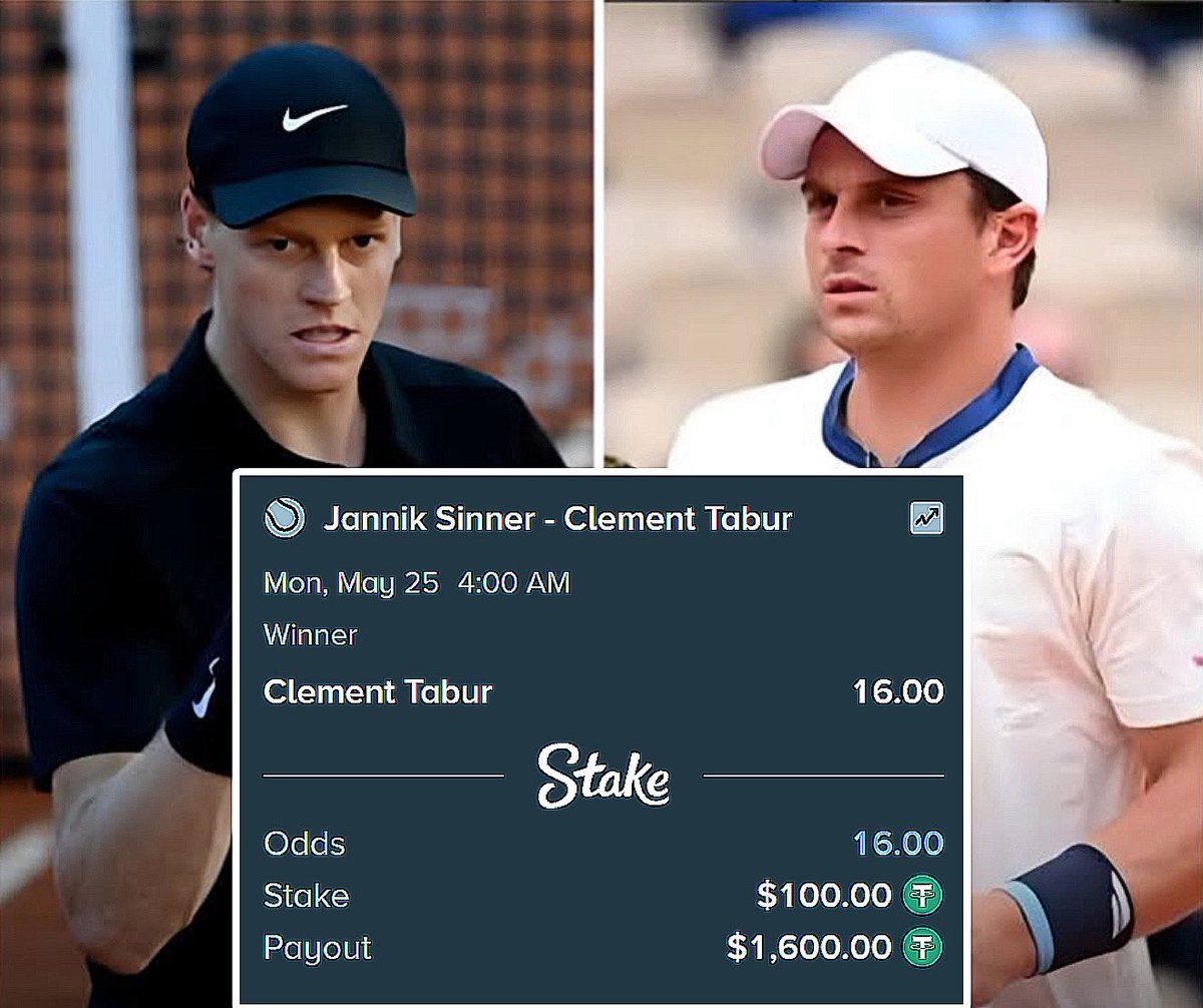 Clement Tabur looks to take down the No. 1 player in the world, Jannik  Sinner at the French Open.