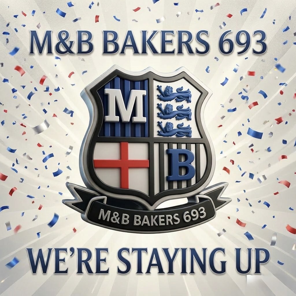 Bakers_693's tweet photo. FINAL SCORE: BAKERS 693 4-2 OLD BARKS

WE ARE STAYING UP!!!
ABSOLUTELY MASSIVE RESULT! 

Goals from:
Salah (x2)
Robbie (x1)
Bowden (x1)

What a performance when it counted most! The dream lives on - Bakers 693 are staying in the https://t.co/qtKsFsv2FC