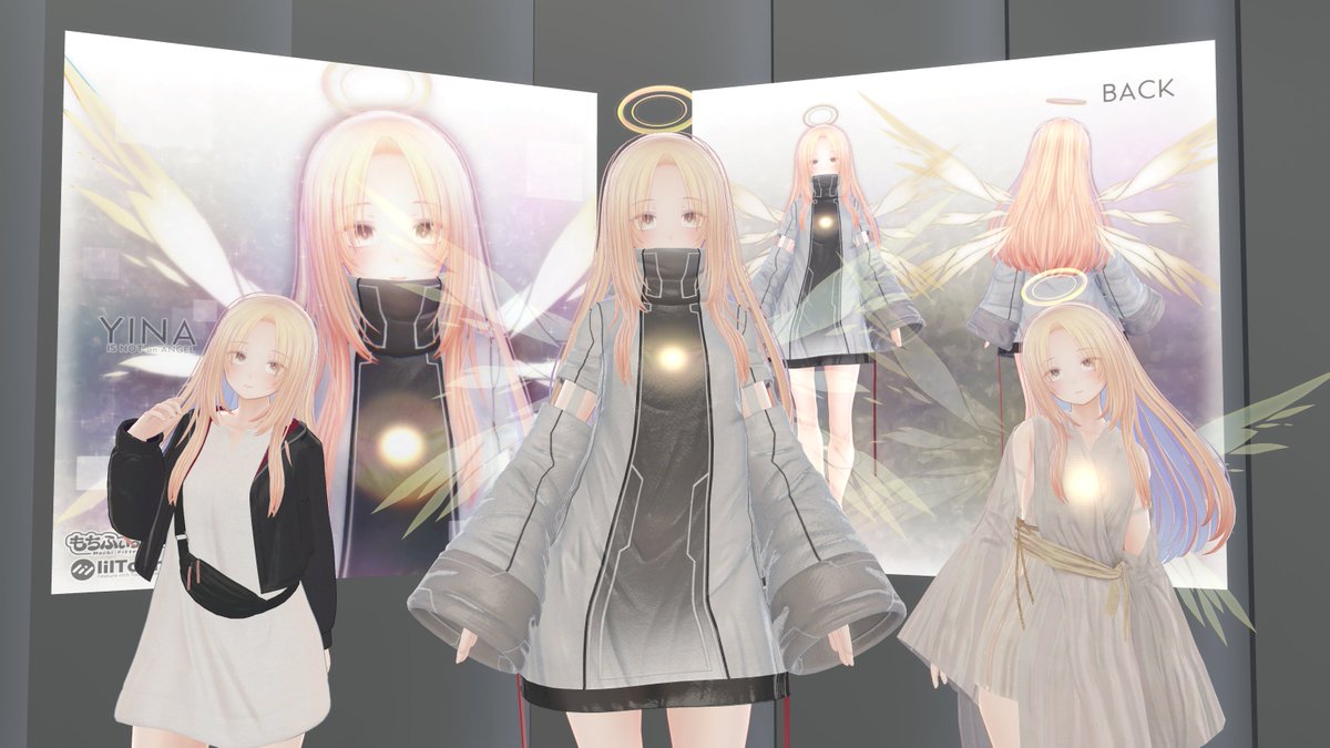 polygon_loading's tweet photo. みりの様の新作「イナ」ちゃんが展示されました‼️
✨ただいまより発売開始✨
サンプルアバター試着できます🪽☀️
#PolygonLoading #ポリロー https://t.co/QjWyJd4Vt7