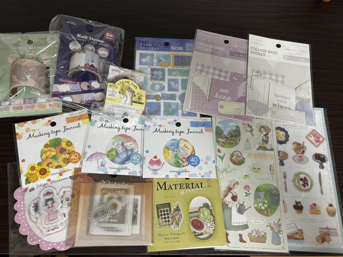 greentea_room's tweet photo. 近くにキャンドゥないからこれを機に！とたくさん買ってしまった…！ https://t.co/7WgsUY4Yyw
