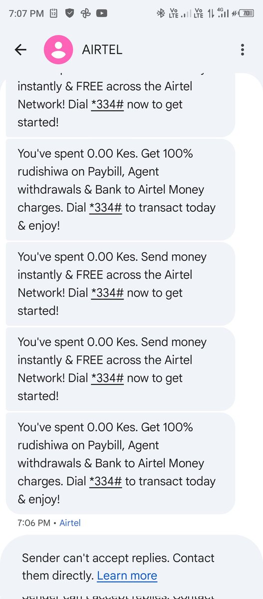 MosesTonui3's tweet photo. @AIRTEL_KE I've tried to request your assistance on this but you' seems to not care about my concern, I don't need this flash SMSs . 
Why is it hard for you to help. e? https://t.co/eqYRt0g9Be