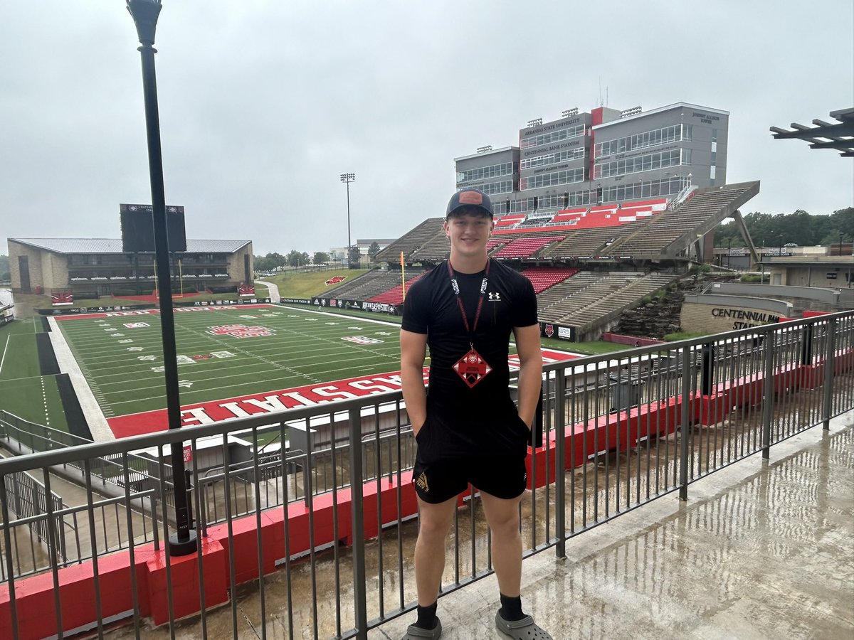 Bryce_Baldwin27's tweet photo. I had an awesome experience yesterday at Arkansas State!!🏈🐺

@coachalexjones @gwright856 @CoachButchJones @AStateFB @CSmithScout @joe_spears7 @Football_SPT https://t.co/70M6ySuAvi