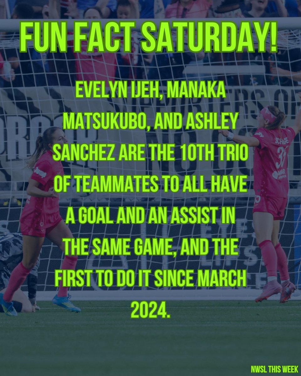 NWSLThisWeek's tweet photo. A fun fact for today! Let's see if the Courage can make it happen again. https://t.co/HCbMXs4GTp