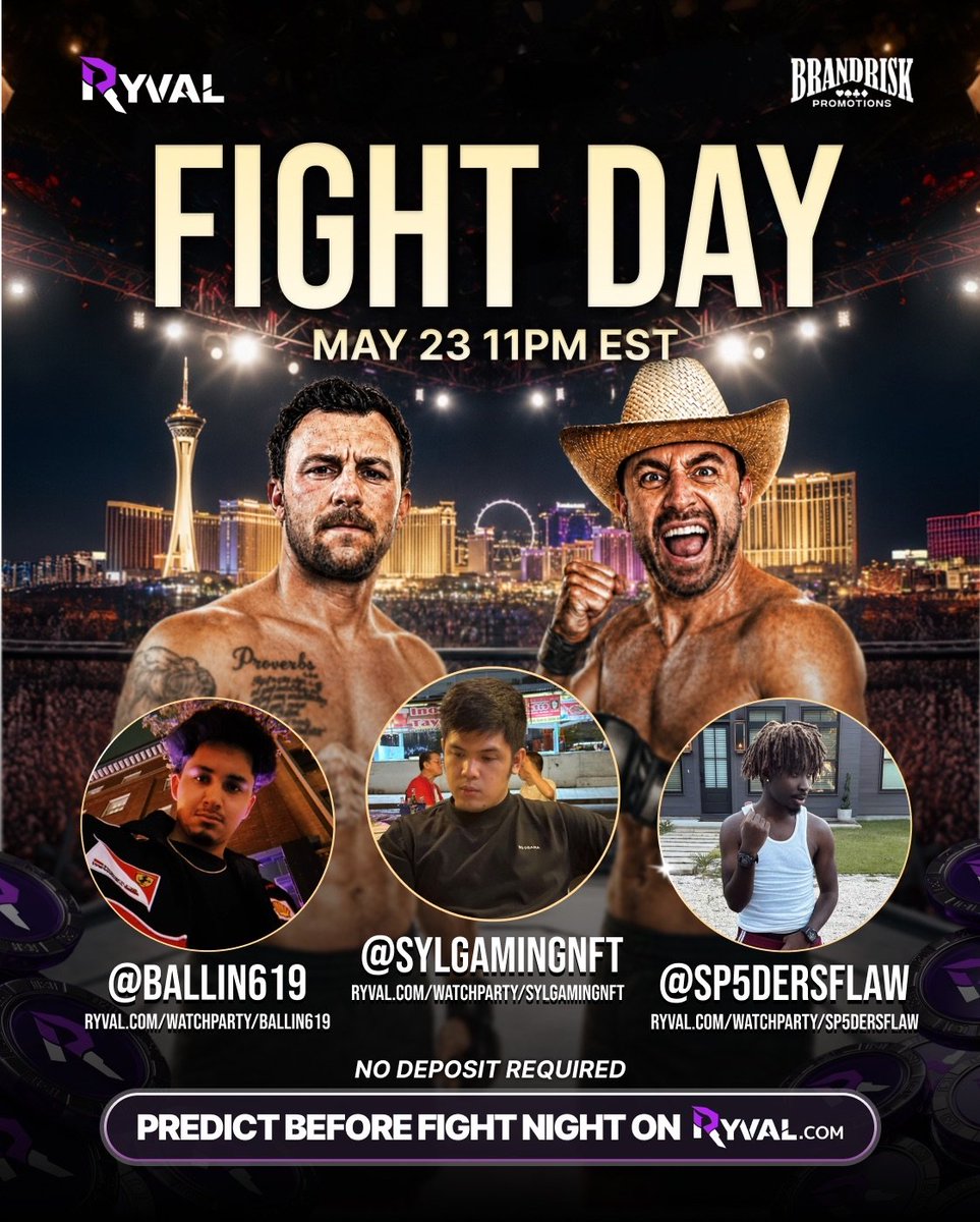 sylgamingnft's tweet photo. @RYVALNow will be your prediction partner for @BrandRisk promotion 14! 

Come join on our watch party event via https://t.co/wUhrZxqyxi later at 11AM SGT! 

Use the code SYL10 for additional bonus! 

New users enter it on their profile page before depositing to get 100% bonus RCash on their first deposit.

Min deposit: $5 → Max bonus: $10 RCash

How the bonus works:
Bonus RCash unlocks once you make predictions totaling 6× your deposit amount.
Deposit $10 → predict with $60 worth → bonus becomes real RCash you can withdraw.
Your real RCash is never touched during this process — the bonus is just extra fuel to play with.