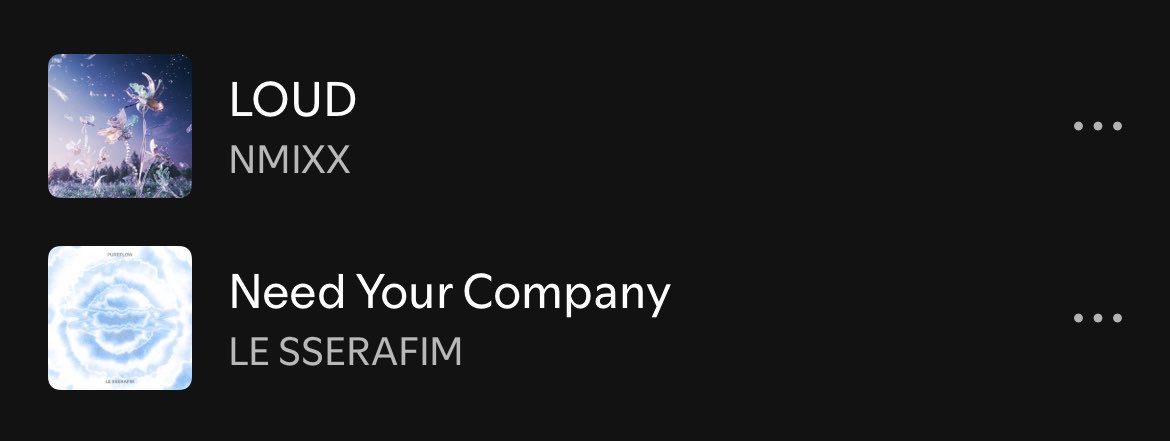 yeonfim's tweet photo. these two songs are lovers me thinks https://t.co/l9brh3B4xM
