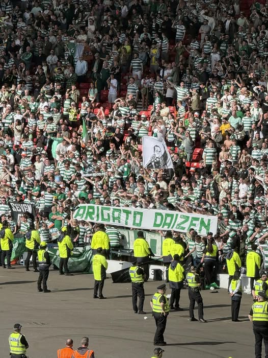 CarlJungleBhoy's tweet photo. #CELDAFC There are players who write their name into Celtic folklore. Daizen Maeda is one of them. Whilst you didn't always know if he was going to score a worldy or hit the corner flag, his pressing &amp; engine were elite level. Well miss him, his humbleness &amp; his lovely family. https://t.co/HfxyuXiBJD