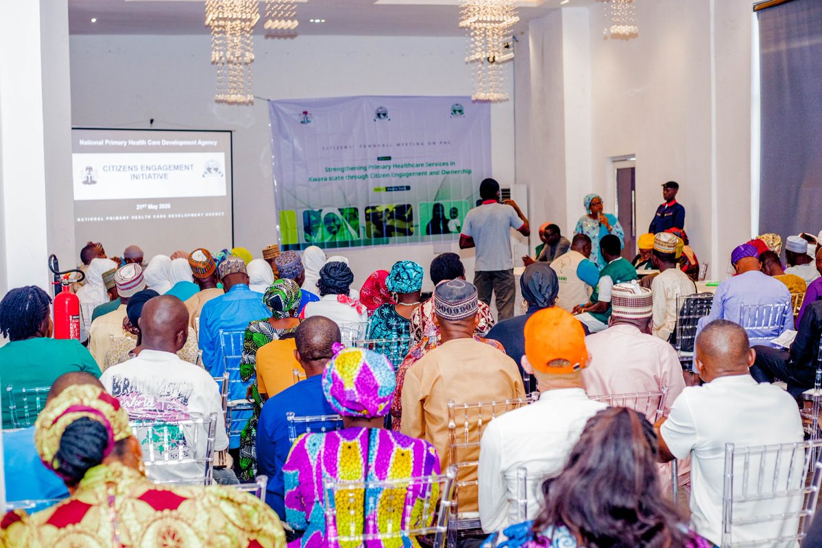 NphcdaNG's tweet photo. In Kwara State, the NPHCDA Citizen Engagement Townhall Meeting went beyond conversations on better healthcare delivery.

PHC champions were recognized and decorated for their commitment to strengthening healthcare services at the community level — https://t.co/BWcSn4JsIj