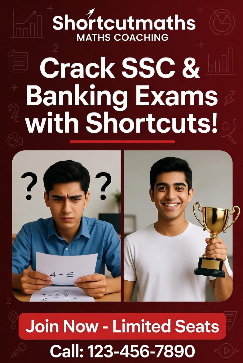 ShortcutMaths's tweet photo. #cat_coaching #bankCoaching #ssccoaching #shortcutmaths @Kolkata @ShortcutMaths #westb https://t.co/0C7qZ9oqVq