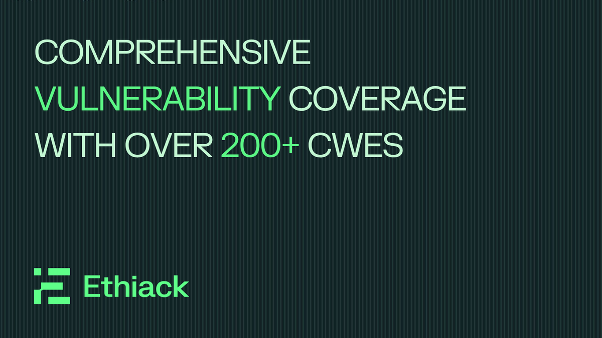 ethiack's tweet photo. Traditional scanners tell you what they found. Ethiack tells you what you're vulnerable to.

We cover 200+ vulnerability classes (CWEs) including the complex, real-world flaws traditional tools miss. With Ethiack you're not just getting more coverage. You're getting smarter coverage. So your team spends less time triaging false positives and more time actually fixing security issues.

https://t.co/JPPJKjSzxM