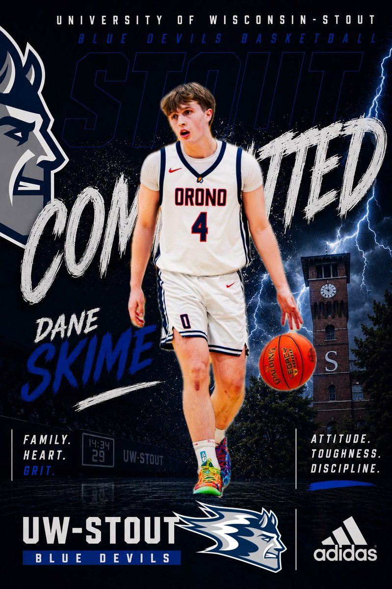 DaneSkime's tweet photo. So blessed and thankful for this opportunity and very excited to continue my Basketball career and academics at the next level. @stout_mbb https://t.co/nfX6hIknvP