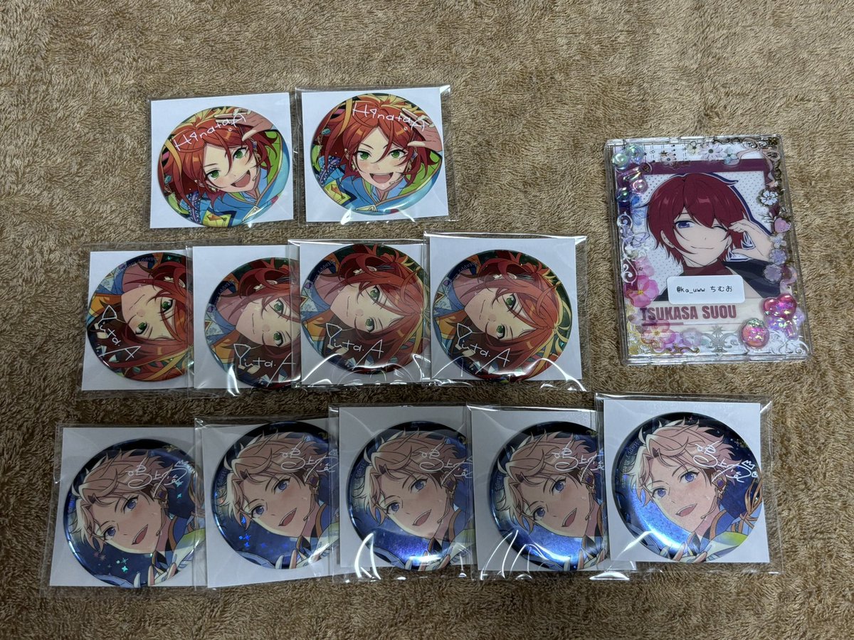 ka_uww's tweet photo. 【交換】 あんスタ 缶バッジ 10周年

【譲】 画像参照

【求】 司

◎郵送希望📮(1～OK👌)

検索からもお気軽にお声掛け下さい🥳 https://t.co/RRdnel9lC4