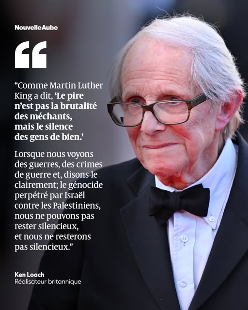 JRenardiere's tweet photo. À Cannes, le réalisateur britannique Ken Loach appelle le monde du cinéma à briser le silence face au génocide palestinien... https://t.co/usCy7ABXB8