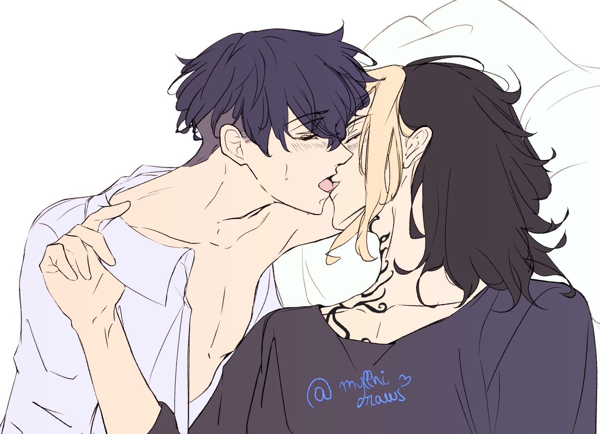 Myllhidraws's tweet photo. キスの日でしたー😽 https://t.co/eyc9WxIljH