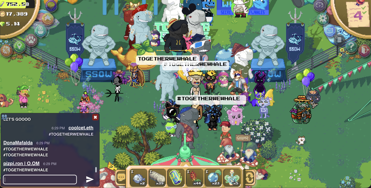 ZER0_Mono's tweet photo. SPRINGFEST in @pixels_online w/ @ClassicsCrypto @PixelCatGuy @SSofWhales @FarmHandsNFT 

#TogetherWeWhale
#GetYourGnomesOut
#StayHydrated
#Springfest https://t.co/WDaKC559Ct