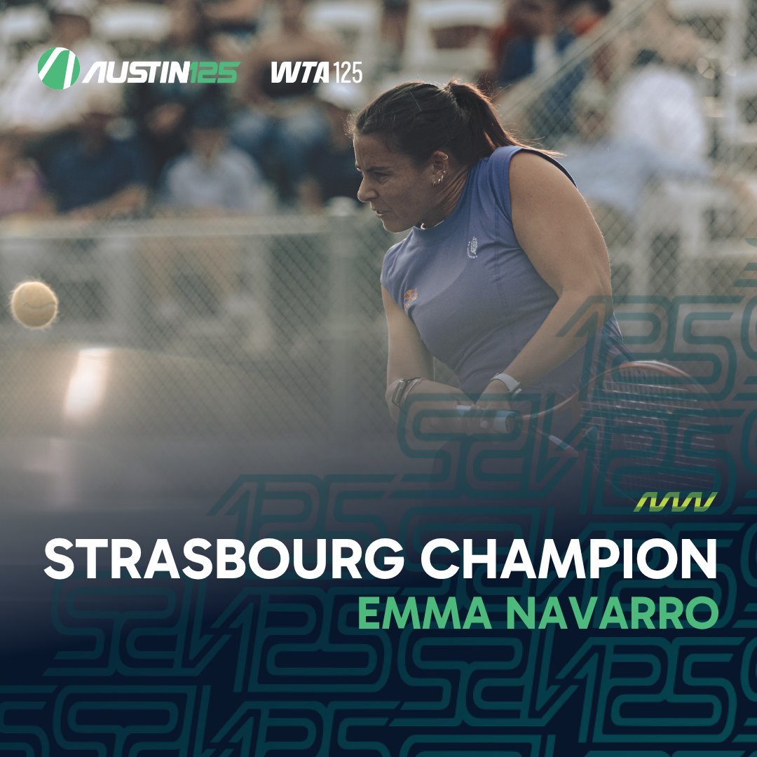 Austin125Tennis's tweet photo. First clay title. Won't be the last. Congrats, Emma Navarro! 🏆👏
#IS26 | @WTA https://t.co/pLpOcJbIL7